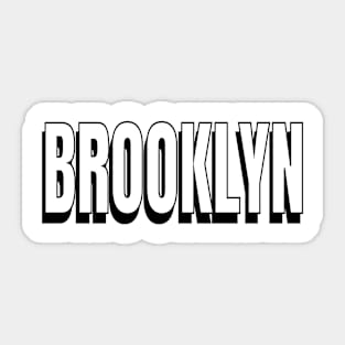 brooklyn retro Sticker